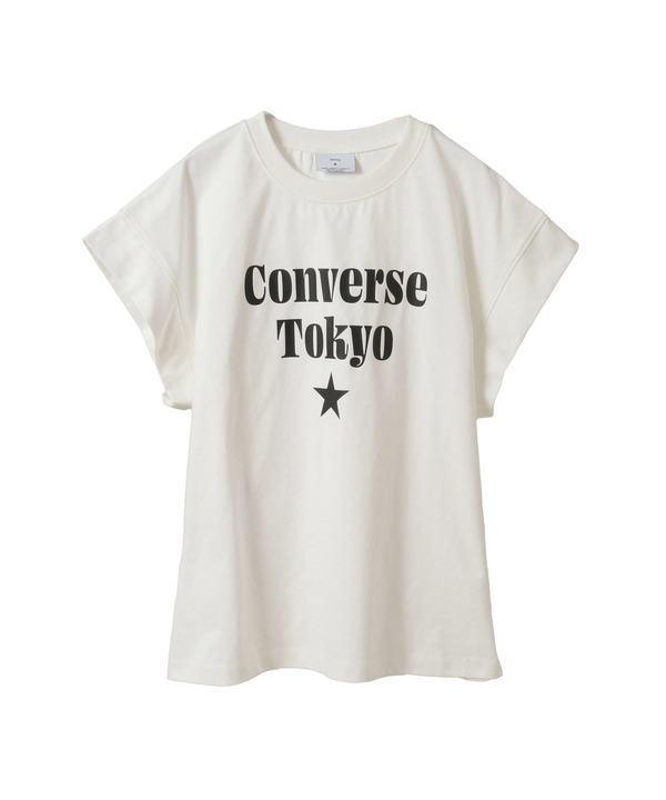 FRENCH SLEEVE LOGO PRINT TEE 詳細画像 ホワイト 1