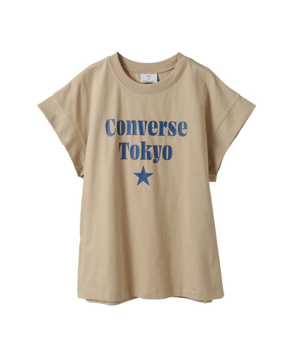 FRENCH SLEEVE LOGO PRINT TEE 詳細画像 ベージュ 1