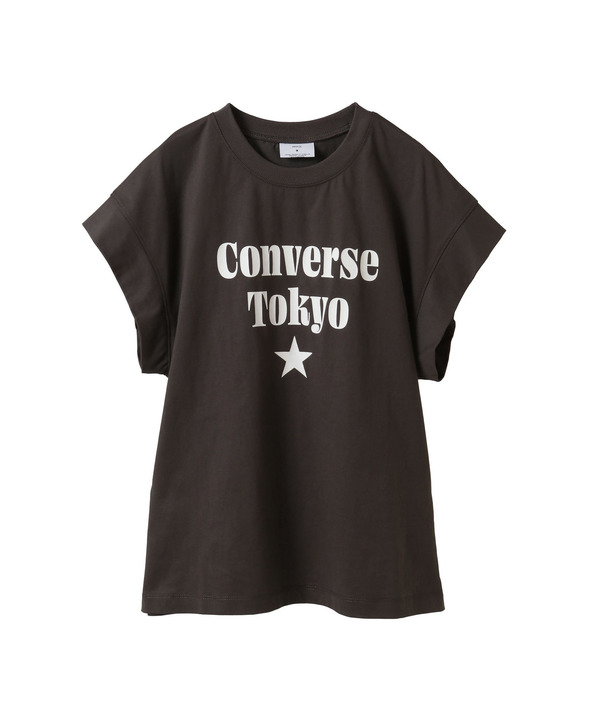 FRENCH SLEEVE LOGO PRINT TEE 詳細画像 チャコールグレー 1