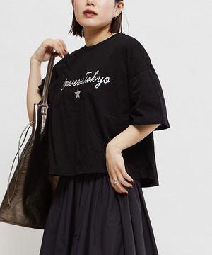 LOGO EMBROIDERY OVERSIZED TEE