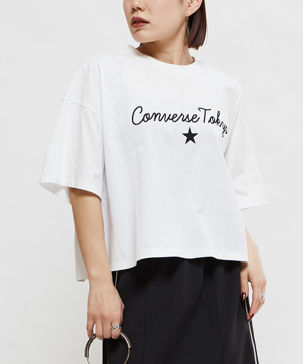 LOGO EMBROIDERY OVERSIZED TEE 詳細画像 ホワイト 1