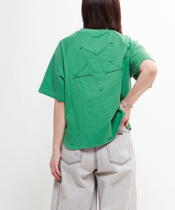 STAR★ PATCH FOOTBALL TEE 詳細画像 グリーン 1