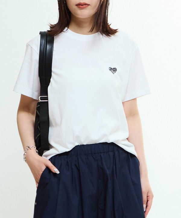 HEART LOGO ONEPOINT TEE 詳細画像 ホワイト 1