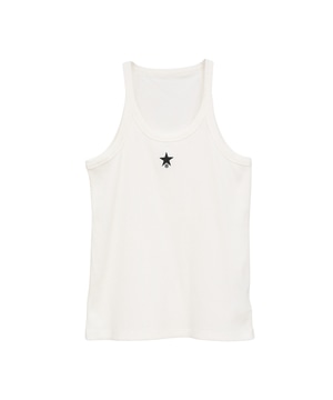STAR★ ONEPOINT RIB HALTER NECK TANK TOP