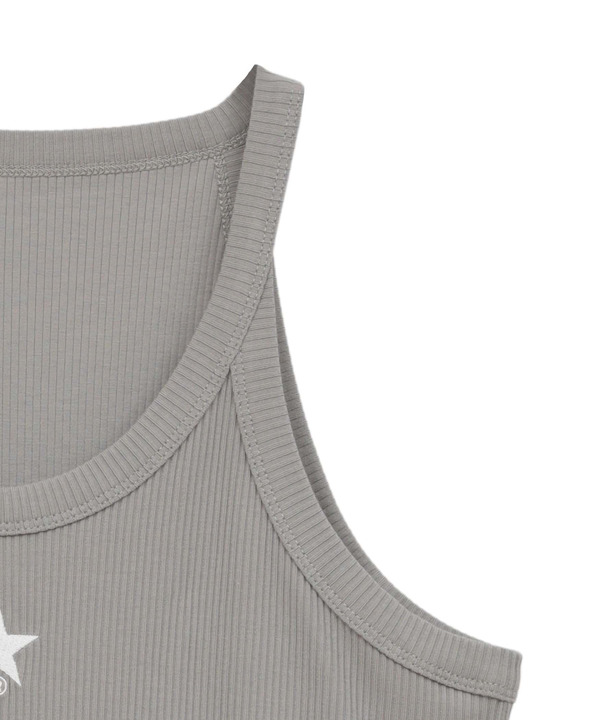 STAR★ ONEPOINT RIB HALTER NECK TANK TOP 詳細画像 9