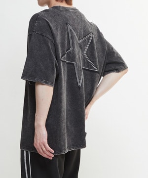 CHEMICAL WASH STAR★PATCH TEE