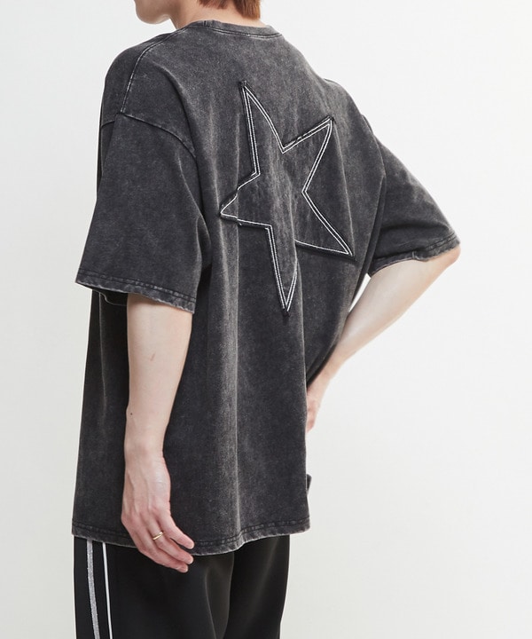 CHEMICAL WASH STAR★PATCH TEE 詳細画像 スミクロ 1