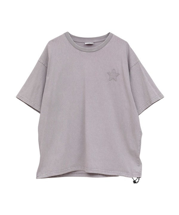 BACK STAR★ PATCH EMBROIDERED TEE 詳細画像 12
