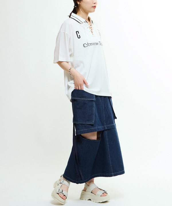 LACE-UP COLLAR SOCCER TEE 詳細画像 2