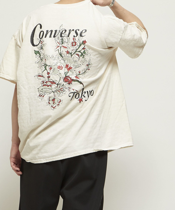 PIGMENT DYE FLOWER LOGO TEE 詳細画像 2