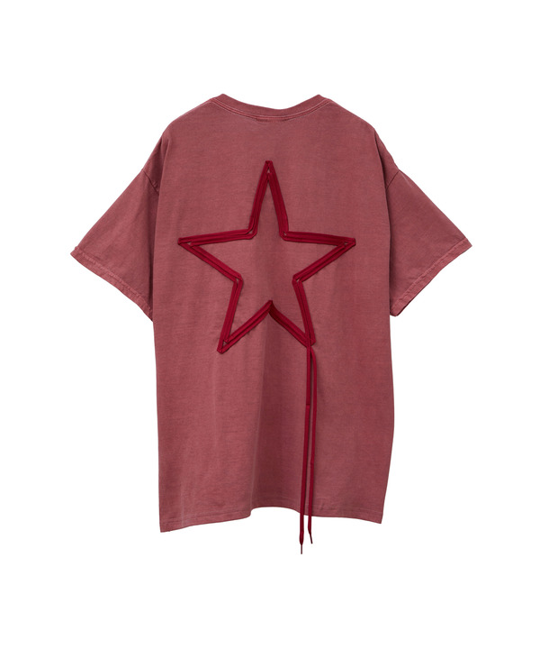 PIGMENT DYE SPINDLE STAR★ TEE 詳細画像 1