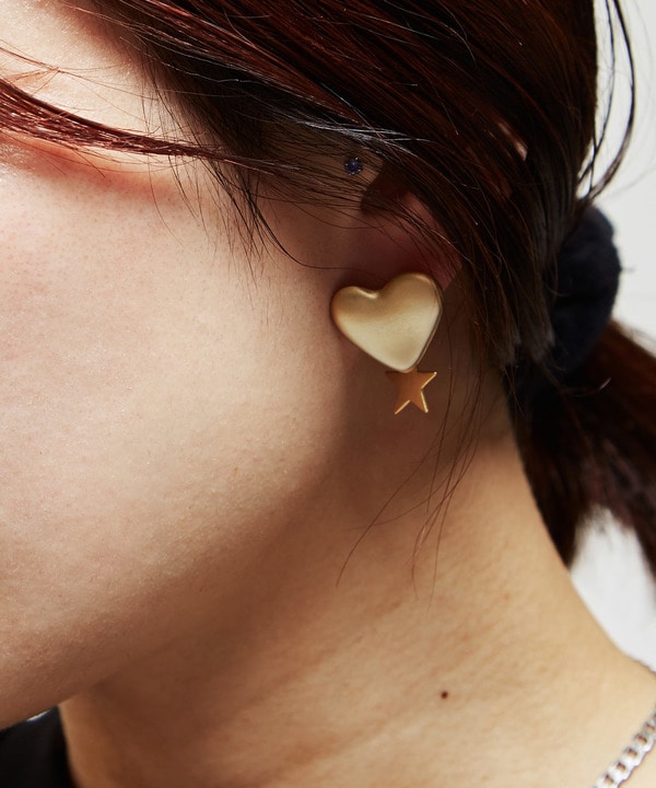 HEART STAR★ PIERCE EARRINGS 詳細画像 ゴールド 1