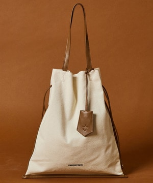 CANVAS GATHERED TOTE BAG