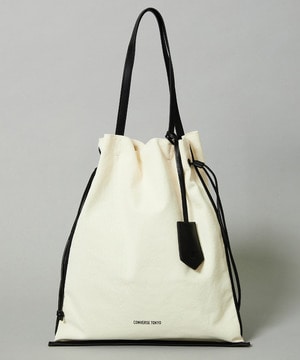 CANVAS GATHERED TOTE BAG