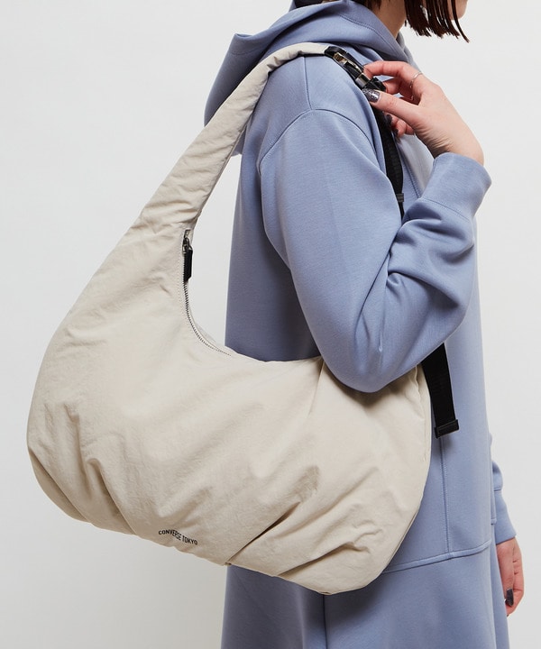 2WAY NYLON GATHER MOON SHOULDER BAG 詳細画像 1