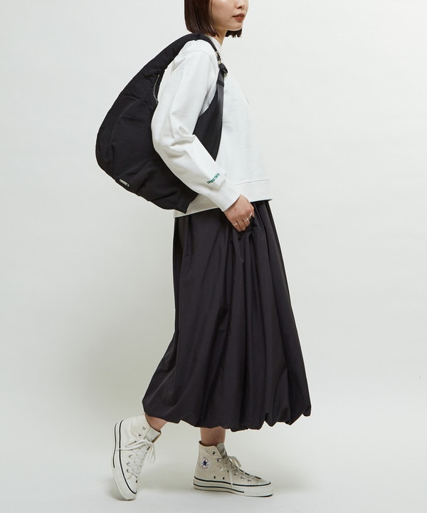 2WAY NYLON GATHER MOON SHOULDER BAG 詳細画像 4