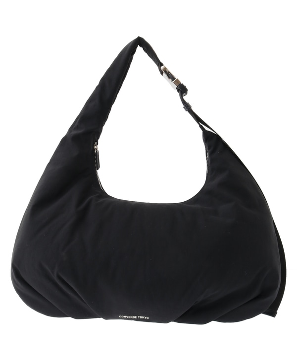 2WAY NYLON GATHER MOON SHOULDER BAG 詳細画像 ブラック 1