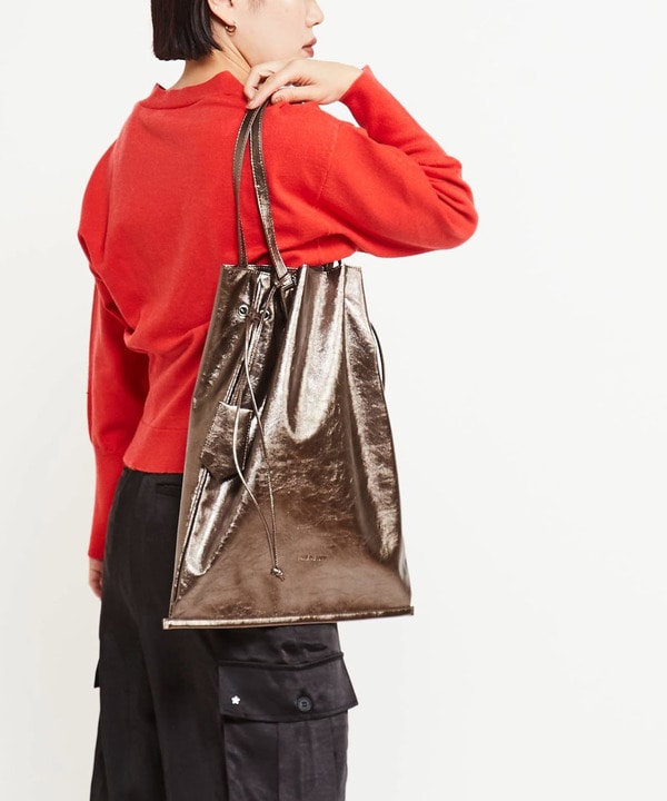 METALLIC GATHERED TOTE BAG 詳細画像 3