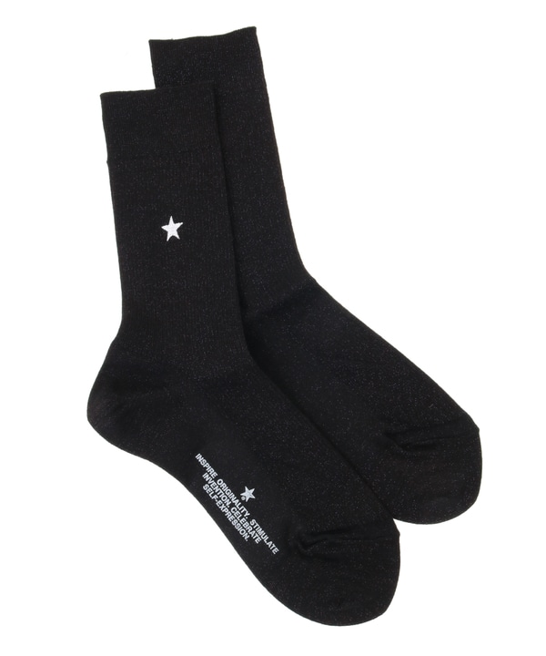 STAR★ GLITTER RIB SOX 詳細画像 ブラック 1