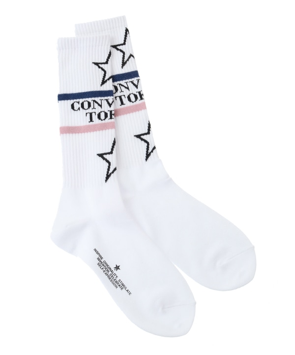 STAR★ LOGO RIB LINE SOX 詳細画像 ホワイト 1