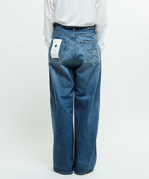 【KURO】WIDE DENIM PANTS LIGHT INDIGO (WOMEN'S) 詳細画像 9