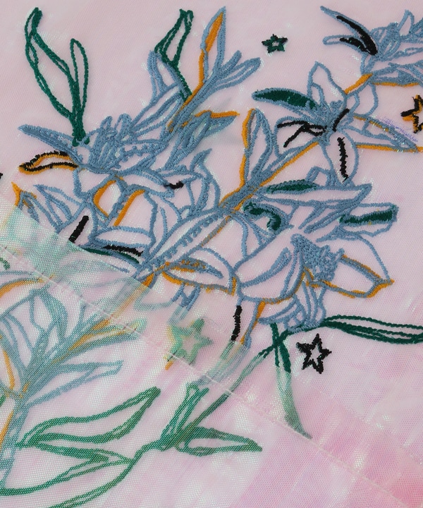 【BRIGITTE TANAKA】FLOWER EMBROIDERED AURORA TOTE BAG 詳細画像 7