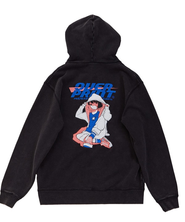 【over print】STREET GIRL HOODIE (mamoru) 詳細画像 10