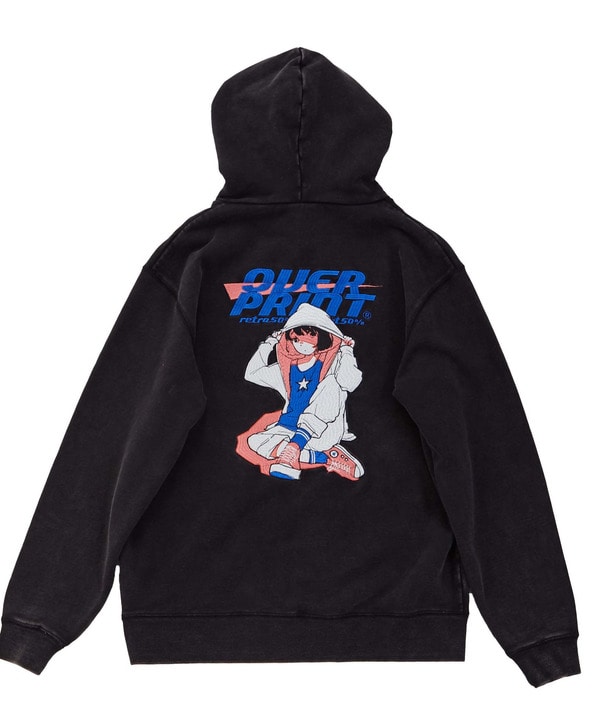 【over print】STREET GIRL HOODIE (mamoru) 詳細画像 11