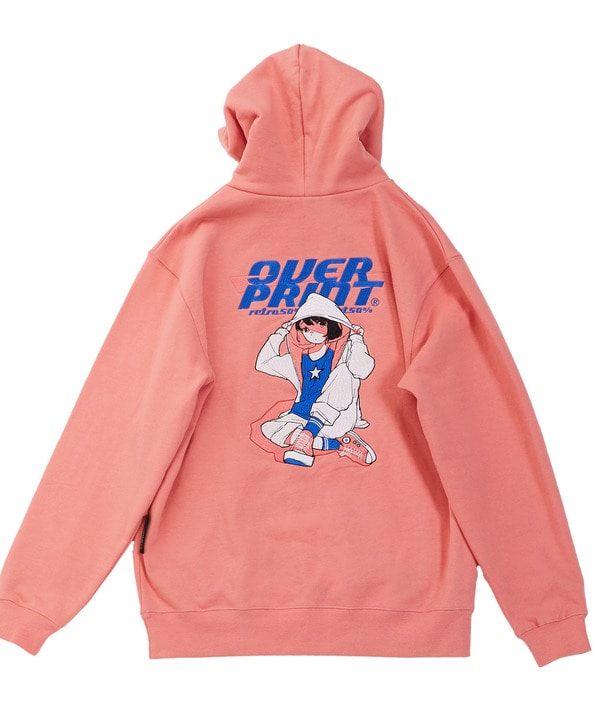 【over print】STREET GIRL HOODIE (mamoru) 詳細画像 5