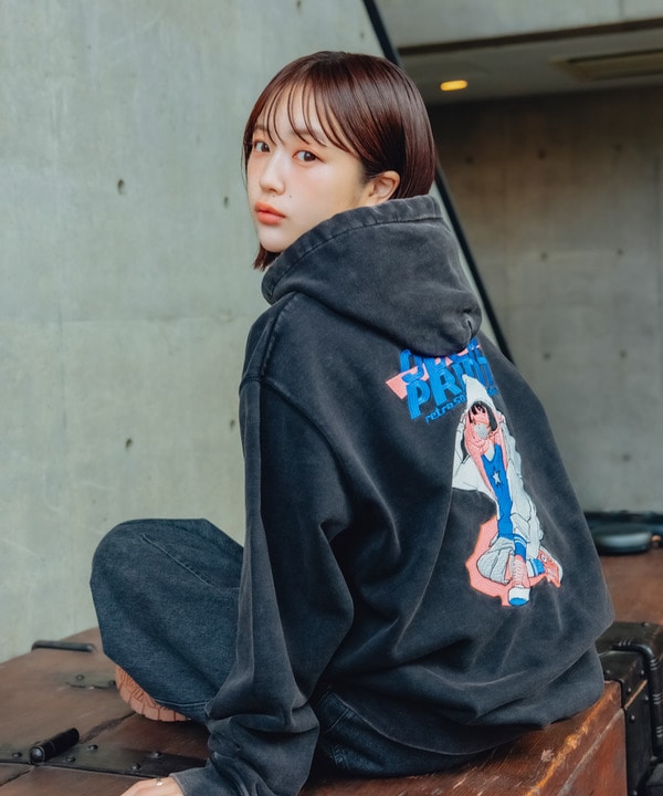 【over print】STREET GIRL HOODIE (mamoru) 詳細画像 7