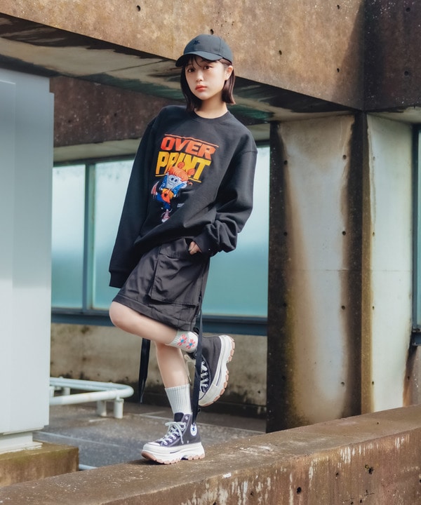 【over print】STREET GIRL SWEAT (ZERO ZERO HERO) 詳細画像 3