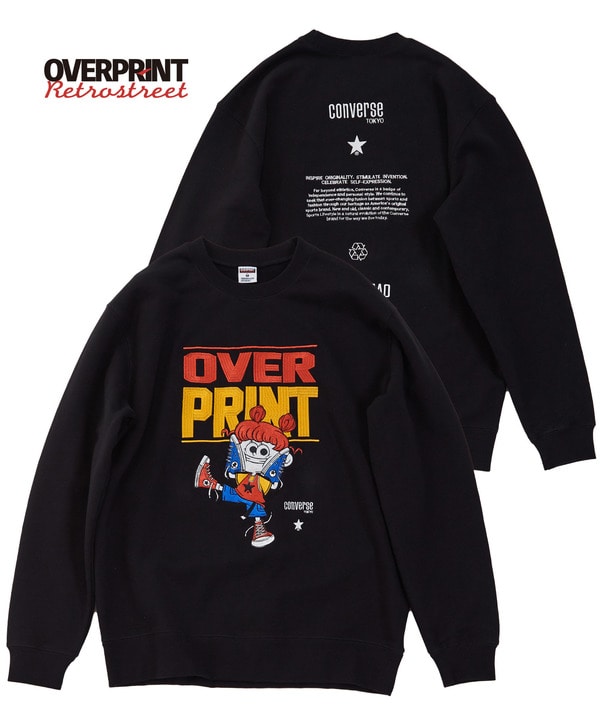 【over print】STREET GIRL SWEAT (ZERO ZERO HERO) 詳細画像 ブラック 1