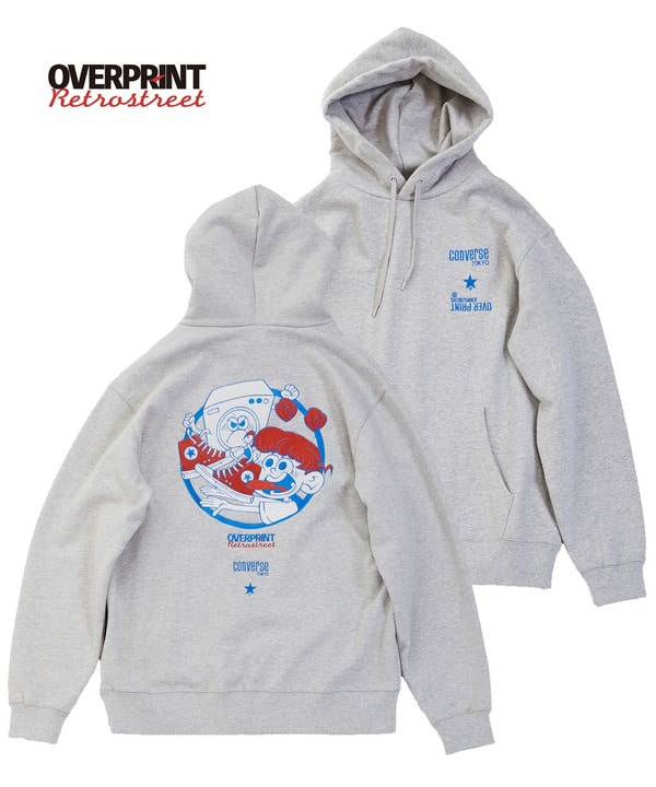 【over print】WASHING MACHINE HOODIE (ZERO ZERO HERO) 詳細画像 グレー 1