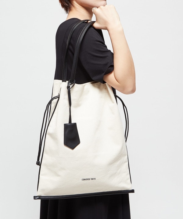 CANVAS GATHERED TOTE BAG 詳細画像 1