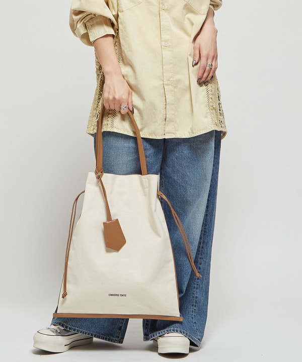 CANVAS GATHERED TOTE BAG 詳細画像 7
