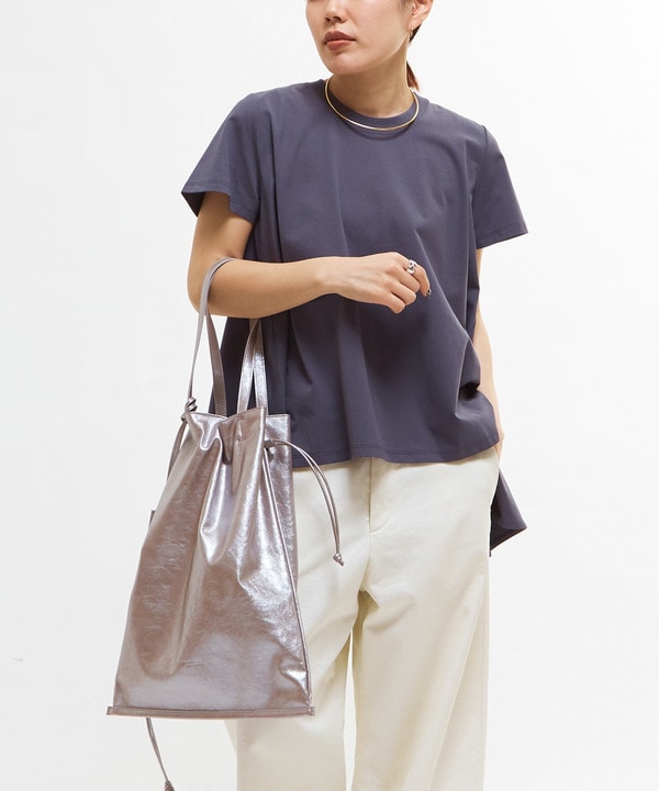 METALLIC GATHERED TOTE BAG 詳細画像 2