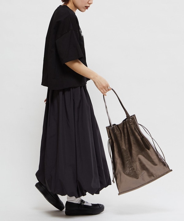 METALLIC GATHERED TOTE BAG 詳細画像 6