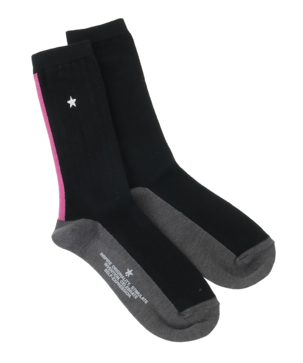 STAR★ NEON LINE SOX 詳細画像 ブラック 1
