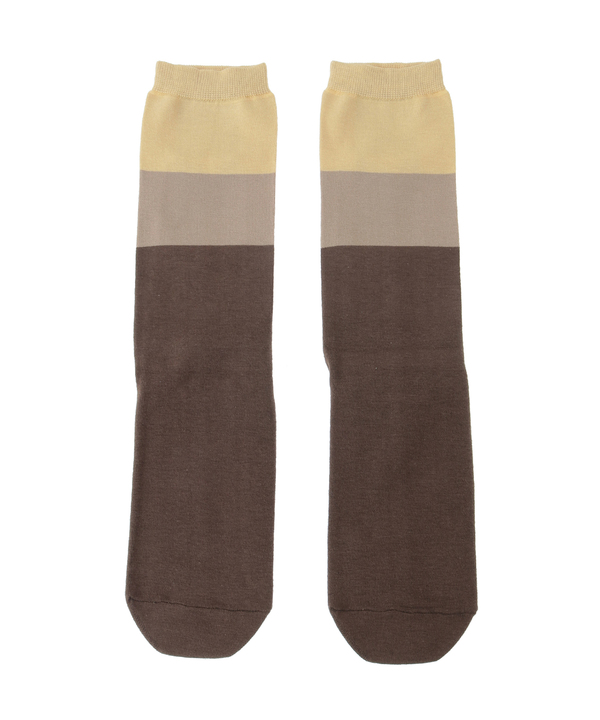 STAR FOIL PRINT COLOR BLOCK SOCKS 詳細画像 1