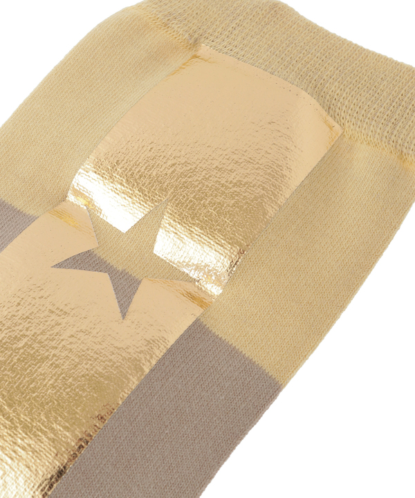 STAR FOIL PRINT COLOR BLOCK SOCKS 詳細画像 4