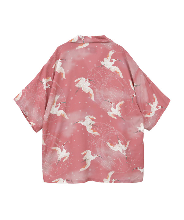 【NIPOALOHA】"朱鷺-TOKI" SHORT SLEEVE SHIRT 詳細画像 1