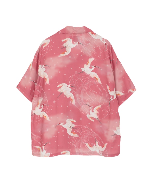 【NIPOALOHA】"朱鷺-TOKI" SHORT SLEEVE SHIRT 詳細画像 15
