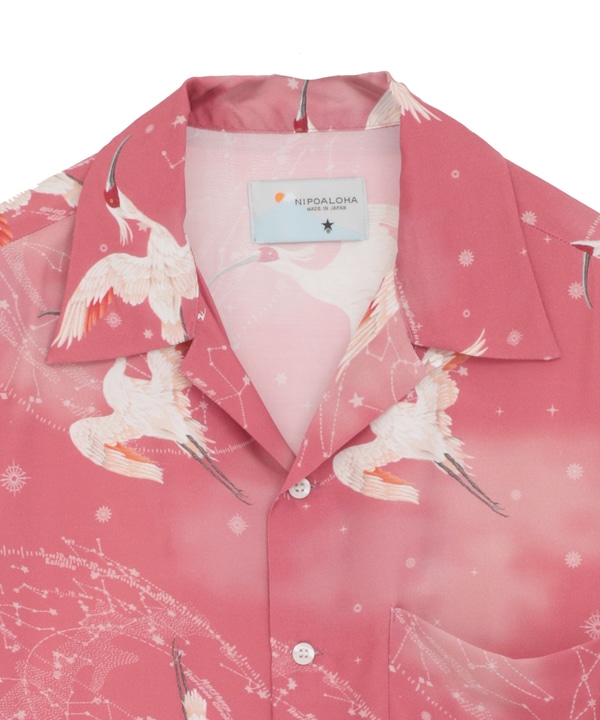 【NIPOALOHA】"朱鷺-TOKI" SHORT SLEEVE SHIRT 詳細画像 16