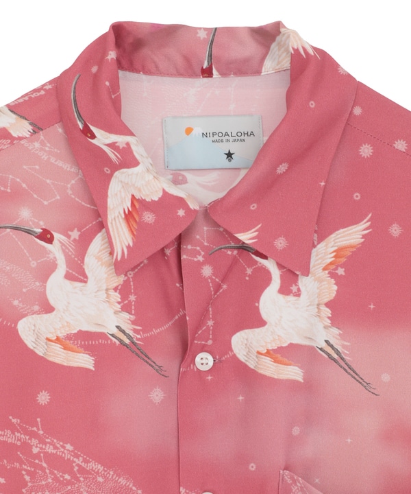 【NIPOALOHA】"朱鷺-TOKI" SHORT SLEEVE SHIRT 詳細画像 17