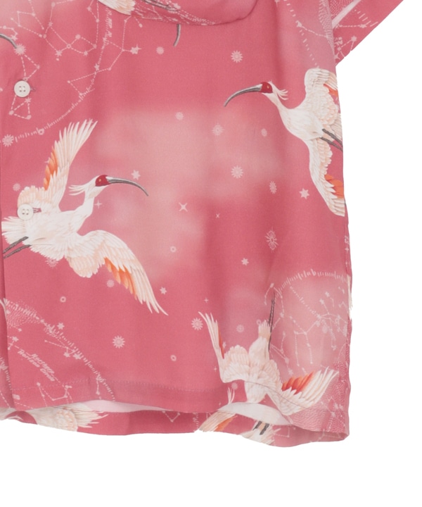 【NIPOALOHA】"朱鷺-TOKI" SHORT SLEEVE SHIRT 詳細画像 19