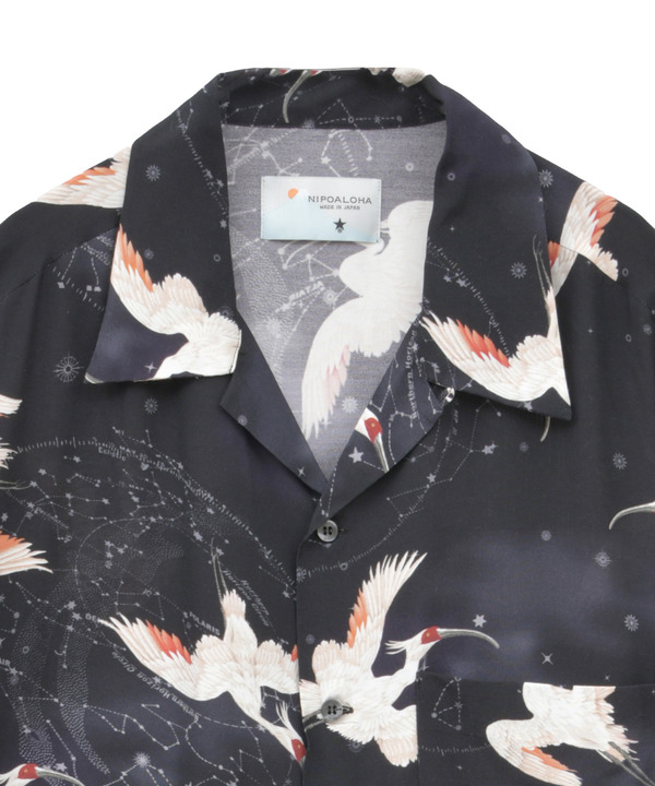 【NIPOALOHA】"朱鷺-TOKI" SHORT SLEEVE SHIRT 詳細画像 9