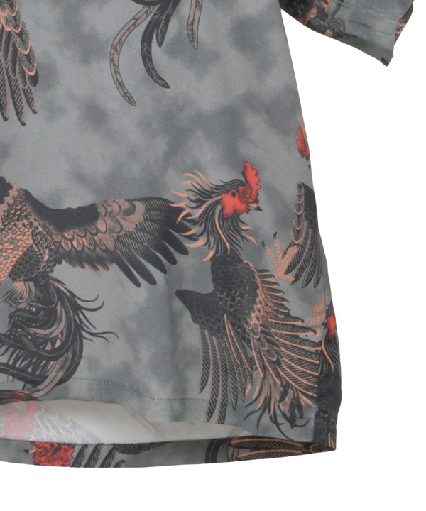 【NIPOALOHA】"軍鶏-SHAMO" SHORT SLEEVE SHIRT 詳細画像 17