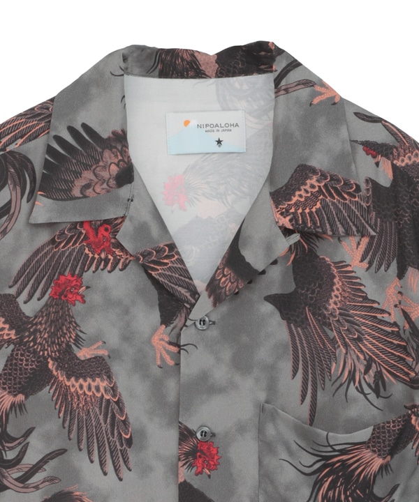 【NIPOALOHA】"軍鶏-SHAMO" SHORT SLEEVE SHIRT 詳細画像 22