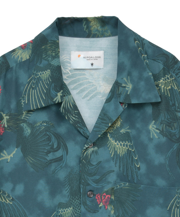 【NIPOALOHA】"軍鶏-SHAMO" SHORT SLEEVE SHIRT 詳細画像 7
