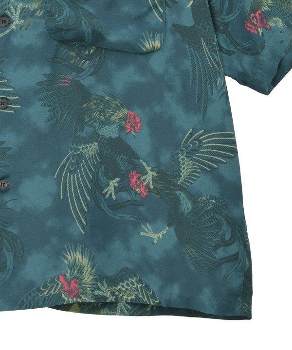 【NIPOALOHA】"軍鶏-SHAMO" SHORT SLEEVE SHIRT 詳細画像 9